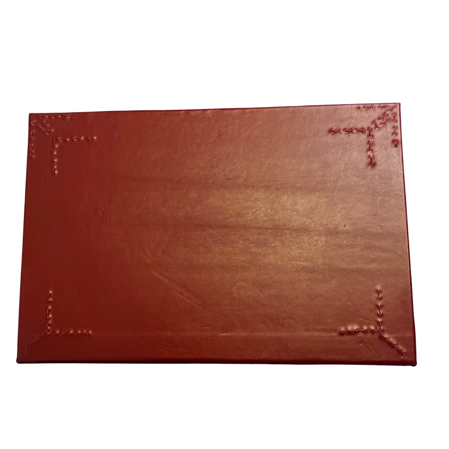 Sottomano in pelle con scomparto e nome personale dipinto a mano.In pelle su base rigida 53x35.Tasca interna.