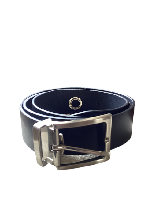Cintura artigianale in cuoio nera